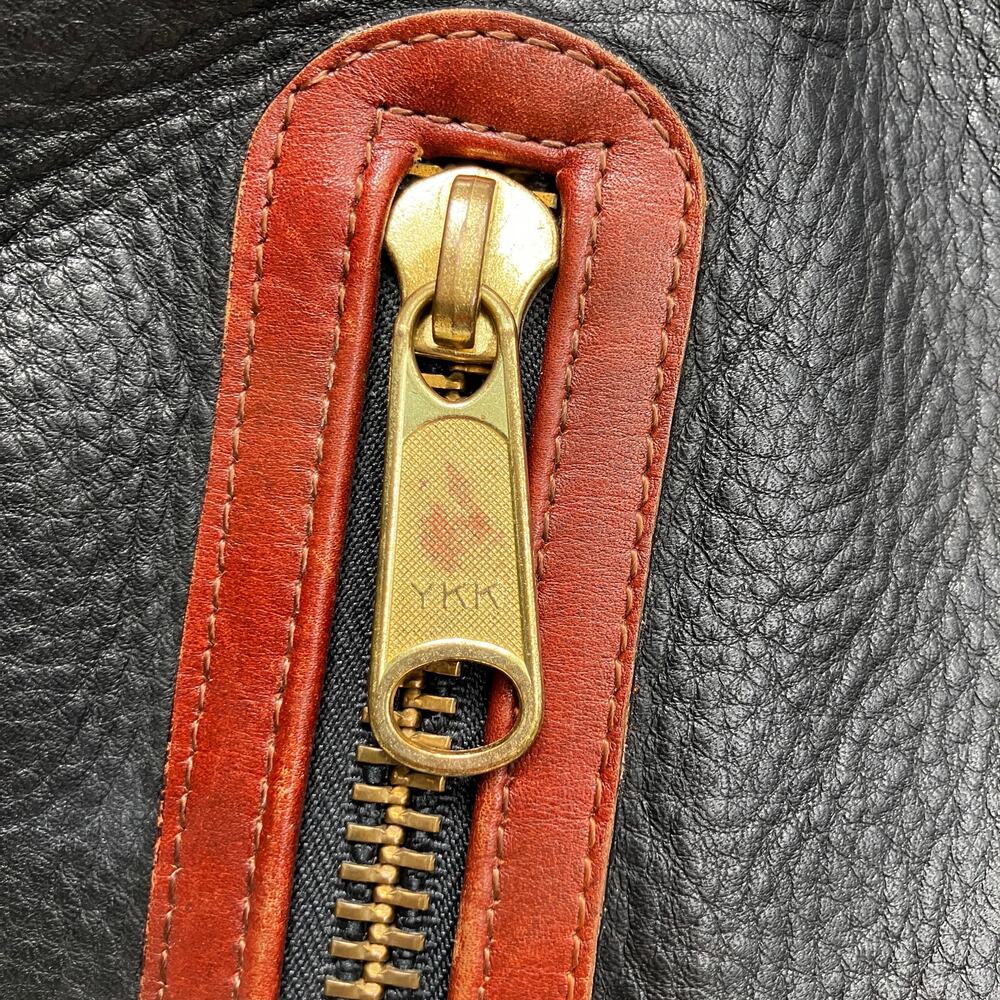 VTG Leather Bucket Purse Pattie Jarrell Black Convertible Sling Western 90s Boho - Picture 15 of 15